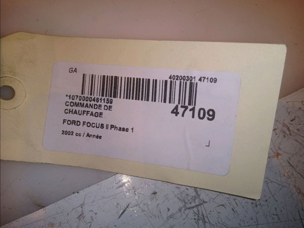 Commande de chauffage Ford FOCUS I (DAW, DBW) 1.8 16v (1998-2004)