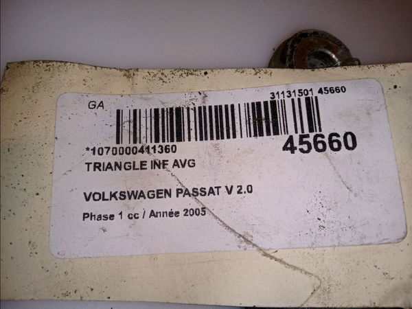 Triangle inf avg Volkswagen PASSAT B6 (3C2) 2.0 tdi 16v (2005-2010)