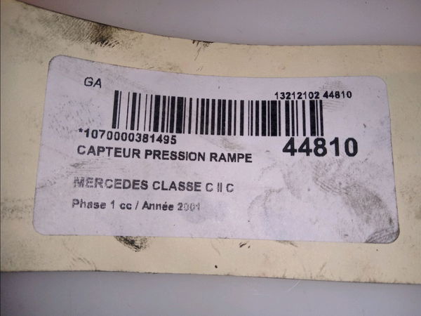 Capteur pression rampe  Mercedes-benz CLASSE C (W203) C 220 cdi (203.006) (2000-2007) 4 portes
