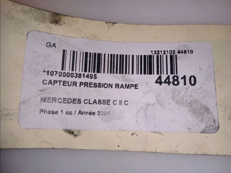 Capteur pression rampe  Mercedes-benz CLASSE C (W203) C 220 cdi (203.006) (2000-2007) 4 portes