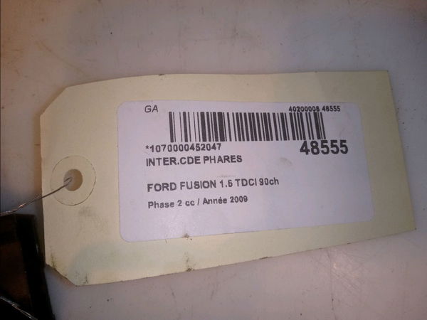 Interrupteur commande de phares Ford FUSION (JU_) 1.6 tdci (2004-2012) 5 portes