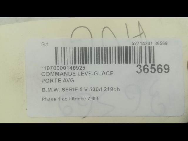 Commande lève-glace porte avant gauche Bmw 5 (E60) 530 d (2002-2005)