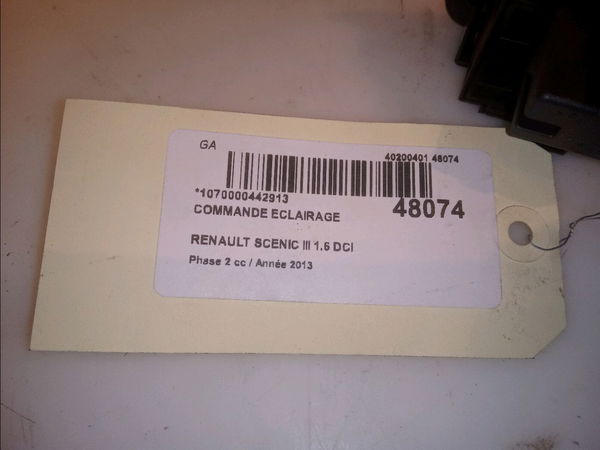 Commande eclairage Renault SCÉNIC III (JZ0-1_) 1.6 dci (jz00, jz12) (2011) 5 portes