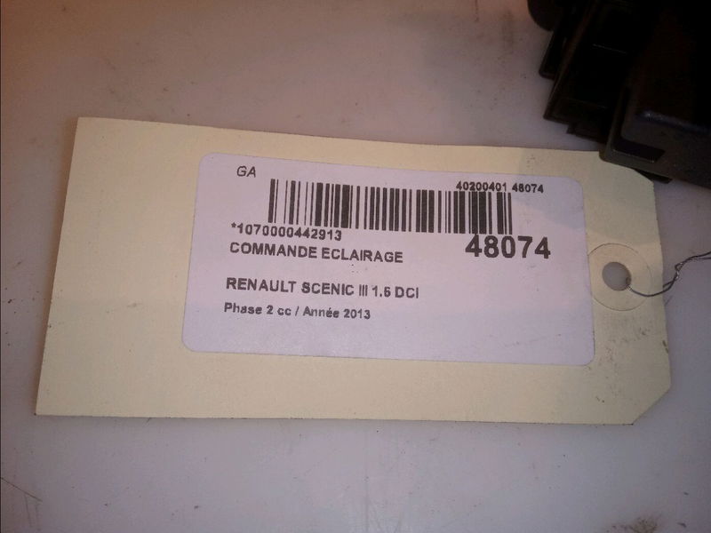 Commande eclairage Renault SCÉNIC III (JZ0-1_) 1.6 dci (jz00, jz12) (2011) 5 portes