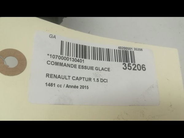 Commande essuie glace Renault CAPTUR I (J5_, H5_) 1.5 dci 90 (2013) 5 portes