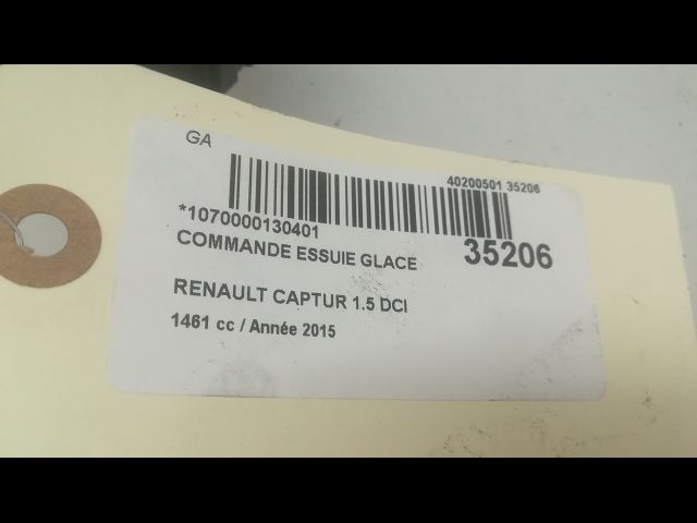 Commande essuie glace Renault CAPTUR I (J5_, H5_) 1.5 dci 90 (2013) 5 portes