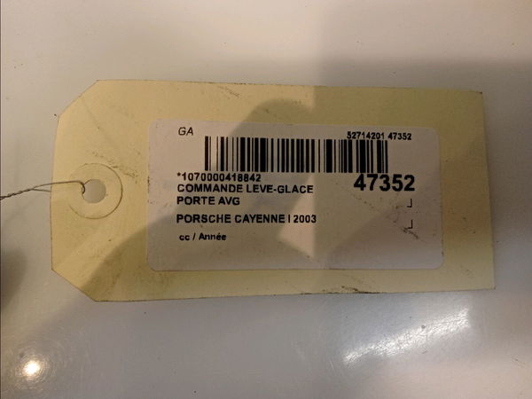 Commande lève-glace porte avant gauche PORSCHE CAYENNE I