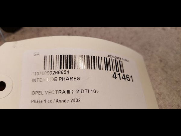 Interrupteur commande de phares Opel VECTRA C (Z02) 2.2 dti 16v (f69) (2002-2004)
