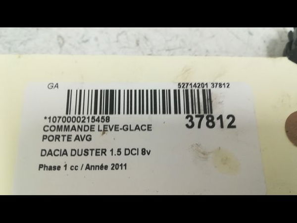 Commande lève-glace porte avant gauche Dacia DUSTER (HS_) 1.5 dci (hsmc) (2010-2018)