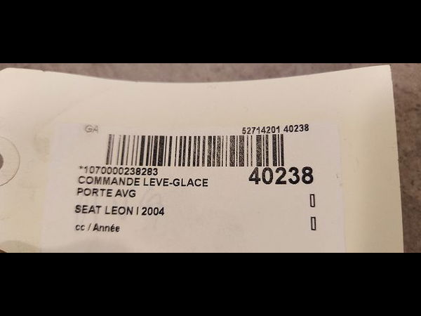 Commande lève-glace porte avant gauche SEAT LEON I