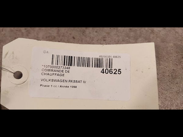Commande de chauffage Volkswagen PASSAT B5 (3B2) 1.9 tdi (1996-2000)