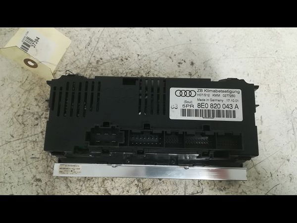 Commande de chauffage Audi A4 B6 (8E2) 1.9 tdi (2000-2004) 4 portes