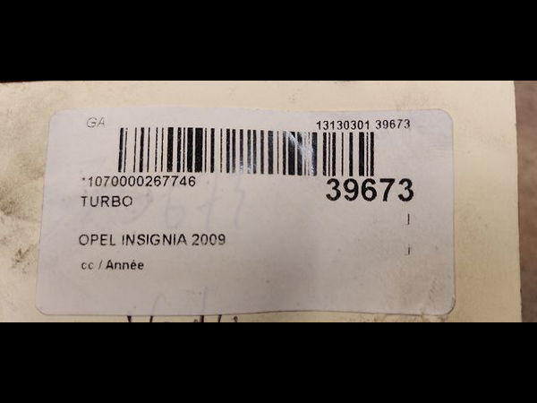 Turbo OPEL INSIGNIA