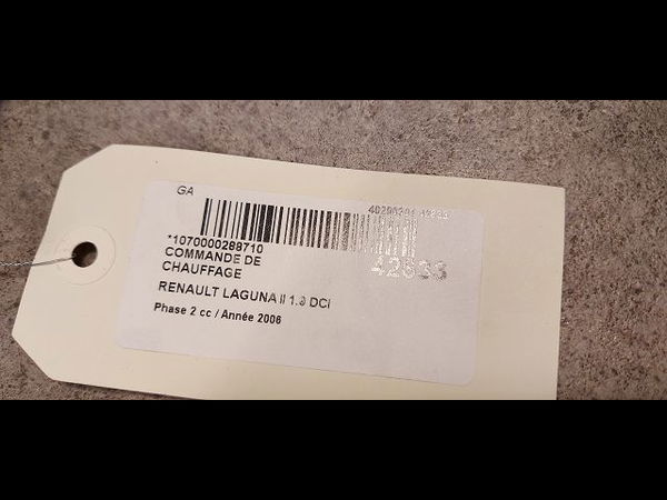 Commande de chauffage Renault LAGUNA II (BG0-1_) 1.9 dci (2001-2007)