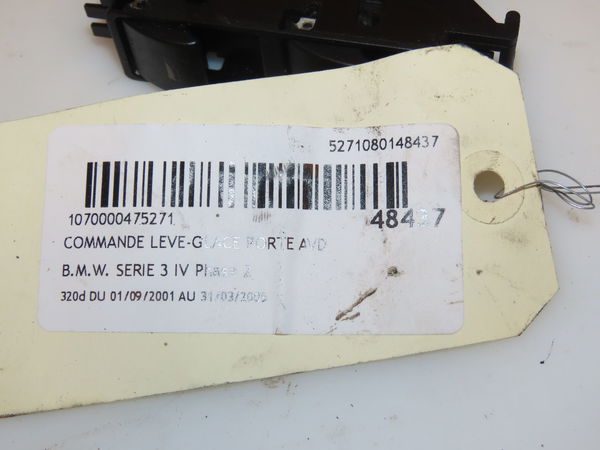 Commande lève-glace porte avant droite Bmw 3 (E46) 320 d (1998-2001)