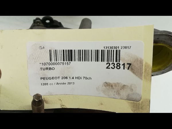 Turbo PEUGEOT 206 Phase 1 09-1998--03-2009