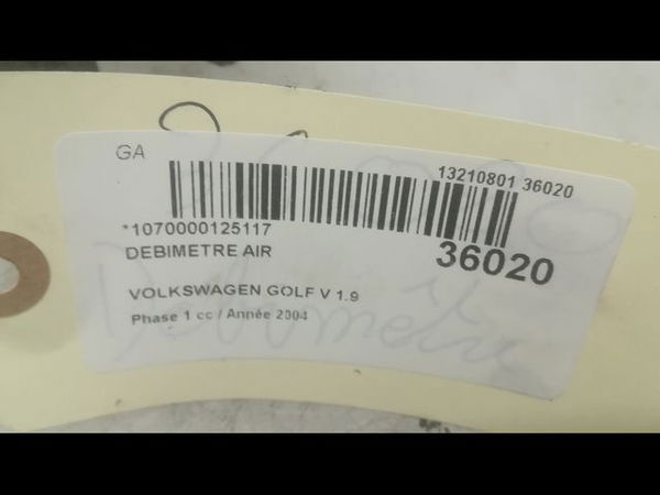 Debimetre air Volkswagen GOLF V (1K1) 1.9 tdi (2003-2008)