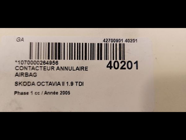 Contacteur annulaire airbag Skoda OCTAVIA II (1Z3) 1.9 tdi (2004-2010)