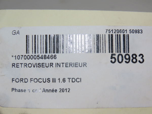 Retroviseur interieur Ford FOCUS III 1.6 tdci (2010-2017)