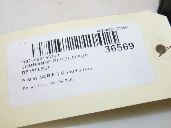Commande regulateur de vitesse Bmw 5 (E60) 530 d (2002-2005)