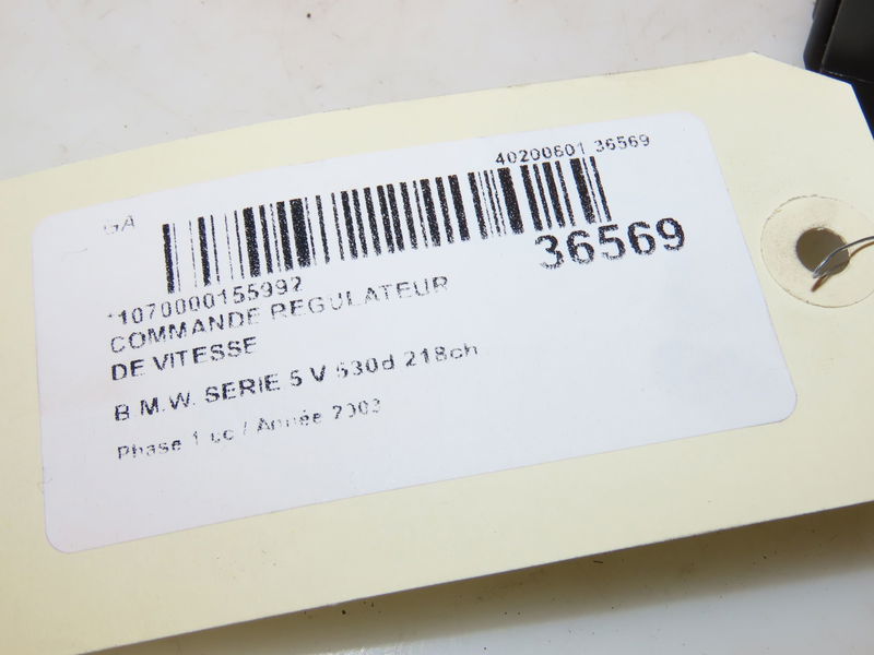 Commande regulateur de vitesse Bmw 5 (E60) 530 d (2002-2005)
