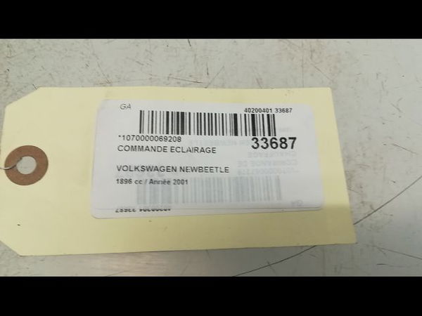 Commande eclairage Volkswagen NEW BEETLE (9C1, 1C1) 1.9 tdi (1998-2004)