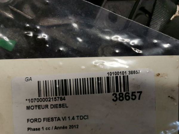 Moteur diesel Ford FIESTA VI (CB1, CCN) 1.4 tdci (2010-2012) 3 portes