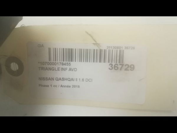 Triangle inf avd Nissan QASHQAI II SUV (J11, J11_) 1.6 dci (2013)