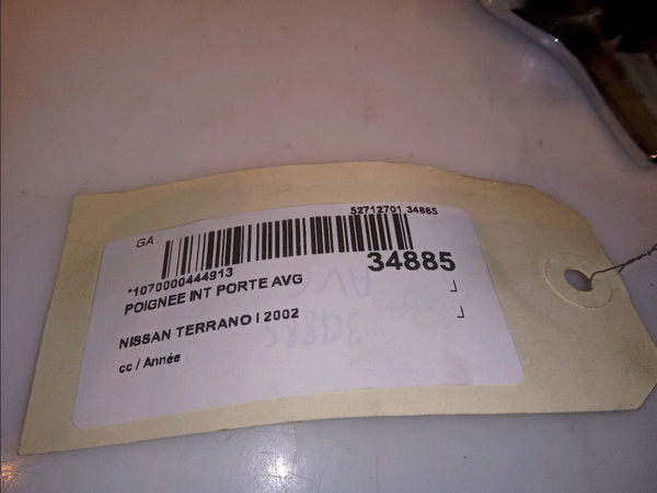 Poignee int porte avg Nissan TERRANO II (R20) 3.0 di 4wd (2002-2007)