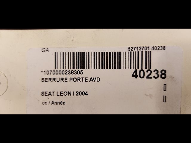 Serrure porte avd SEAT LEON I