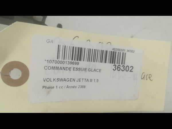 Commande essuie glace Volkswagen JETTA III (1K2) 1.9 tdi (2005-2010)