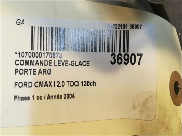 Mecanismemoteur leve-glace arg Ford FOCUS C-MAX (DM2) 2.0 tdci (2003-2007)