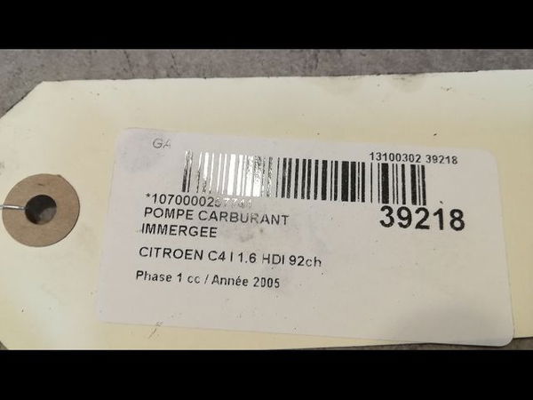 Pompe à carburant immergée Citroën C4 I (LC_) 1.6 hdi (2004-2011) 5 portes