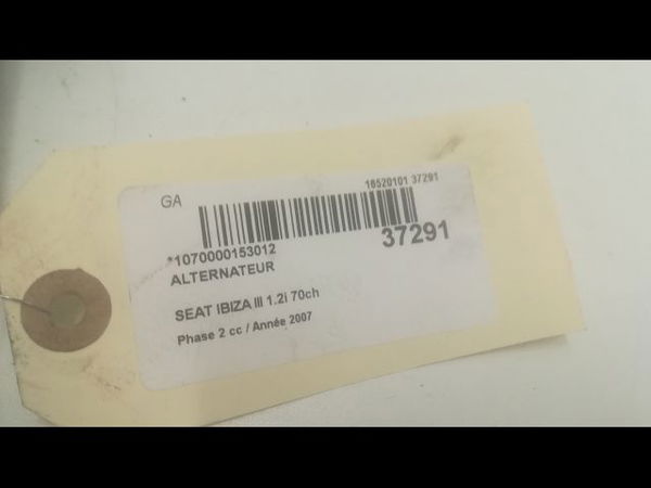 Alternateur Seat IBIZA III (6L1) 1.2 12v (2006-2009)