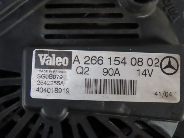 Alternateur Mercedes-benz CLASSE A (W169) A 170 (169.032, 169.332) (2004-2012)