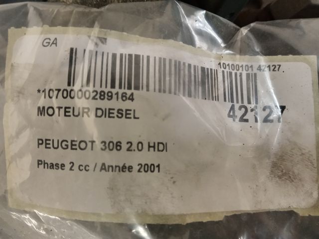 Moteur diesel Peugeot 306 3-5 portes (7A, 7C, N3, N5) 2.0 hdi 90 (1999-2002)