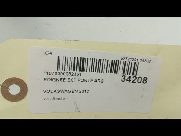 Poignee ext porte arg Volkswagen PASSAT B7 Variant (365) 2.0 tdi (2010-2014)