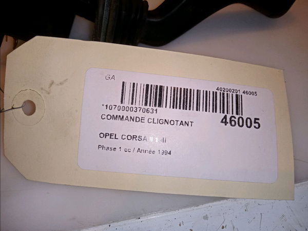 Commande clignotant Opel CORSA B (S93) 1.4 i (f08, f68, m68) (1993-2000)