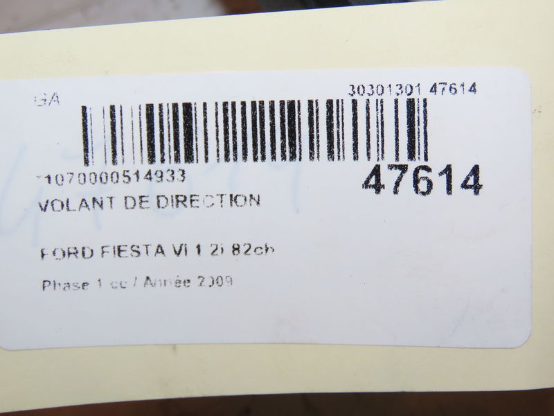 Volant de direction Ford FIESTA VI (CB1, CCN) 1.25 (2008-2017) 5 portes