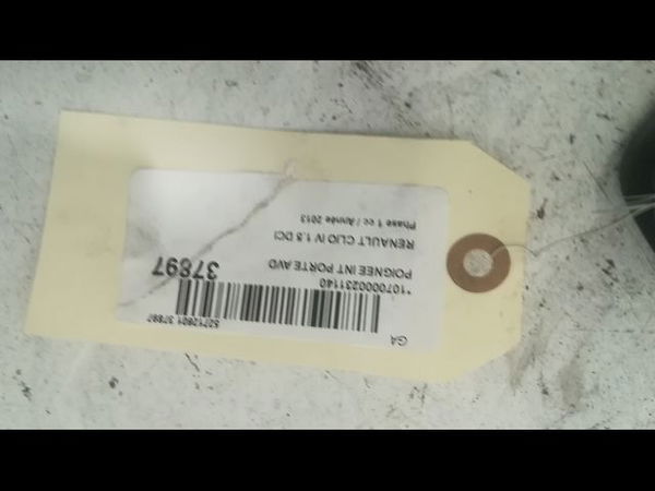 Poignee int porte avd Renault CLIO IV (BH_) 1.5 dci 90 (2012) 5 portes