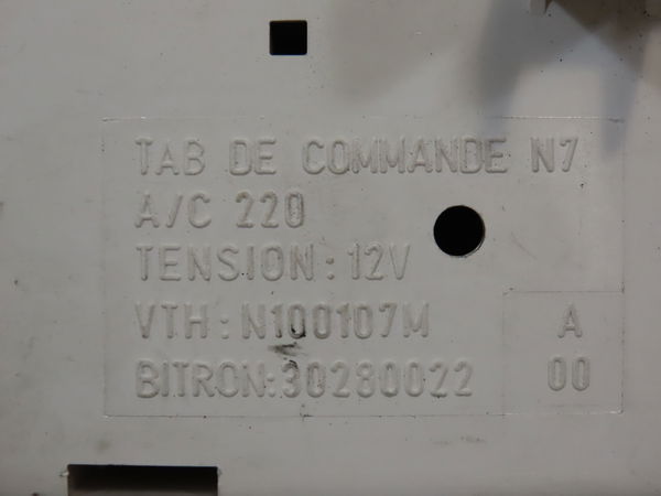 Commande de chauffage Citroën XSARA (N1) 1.9 d (1997-2000) 5 portes