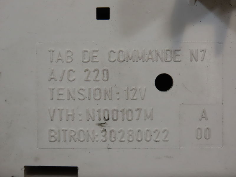 Commande de chauffage Citroën XSARA (N1) 1.9 d (1997-2000) 5 portes