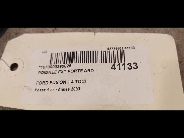 Poignee ext porte ard Ford FUSION (JU_) 1.4 tdci (2002-2012) 5 portes