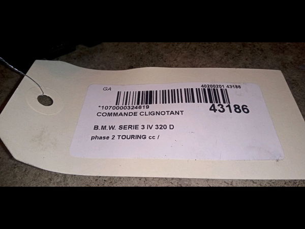 Commande clignotant Bmw 3 Touring (E46) 320 d (2000-2001)