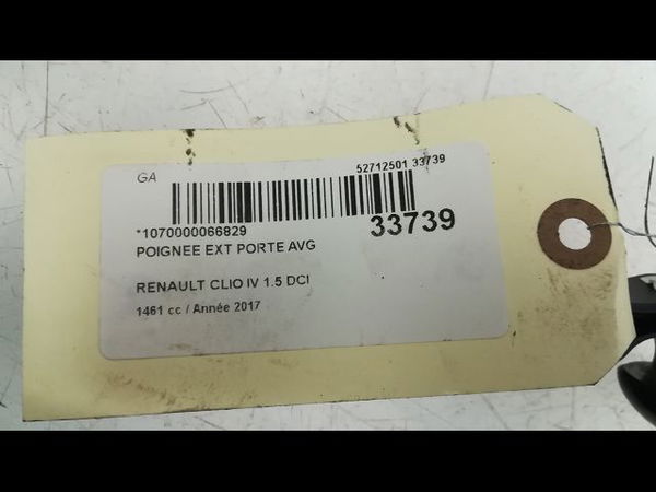 Poignee ext porte avg Renault CLIO IV (BH_) 1.5 dci 90 (2012) 5 portes