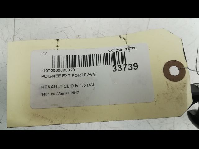 Poignee ext porte avg Renault CLIO IV (BH_) 1.5 dci 90 (2012) 5 portes
