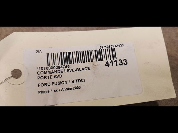 Commande lève-glace porte avant droite Ford FUSION (JU_) 1.4 tdci (2002-2012) 5 portes