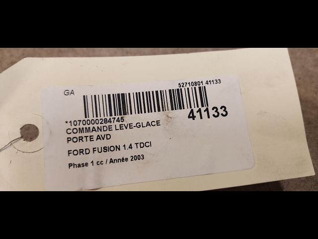 Commande lève-glace porte avant droite Ford FUSION (JU_) 1.4 tdci (2002-2012) 5 portes