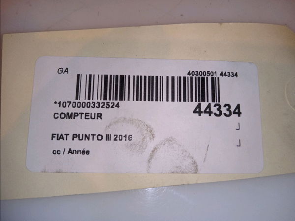 Compteur Fiat PUNTO (199_) 1.3 d multijet (2012)