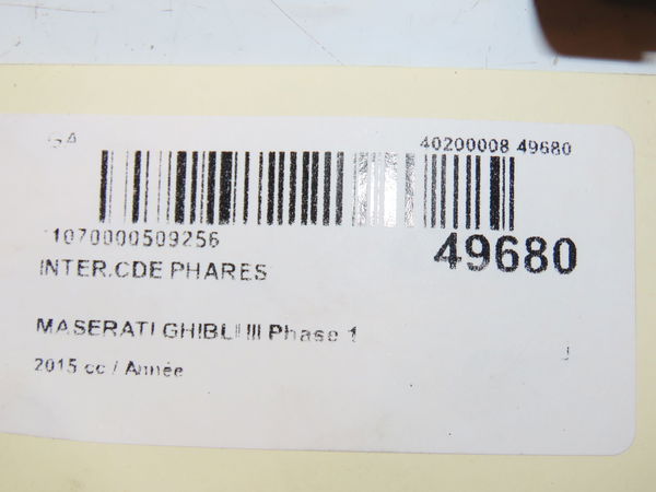 Interrupteur commande de phares Maserati GHIBLI III (M157) 3.0 d (2013) 4 portes